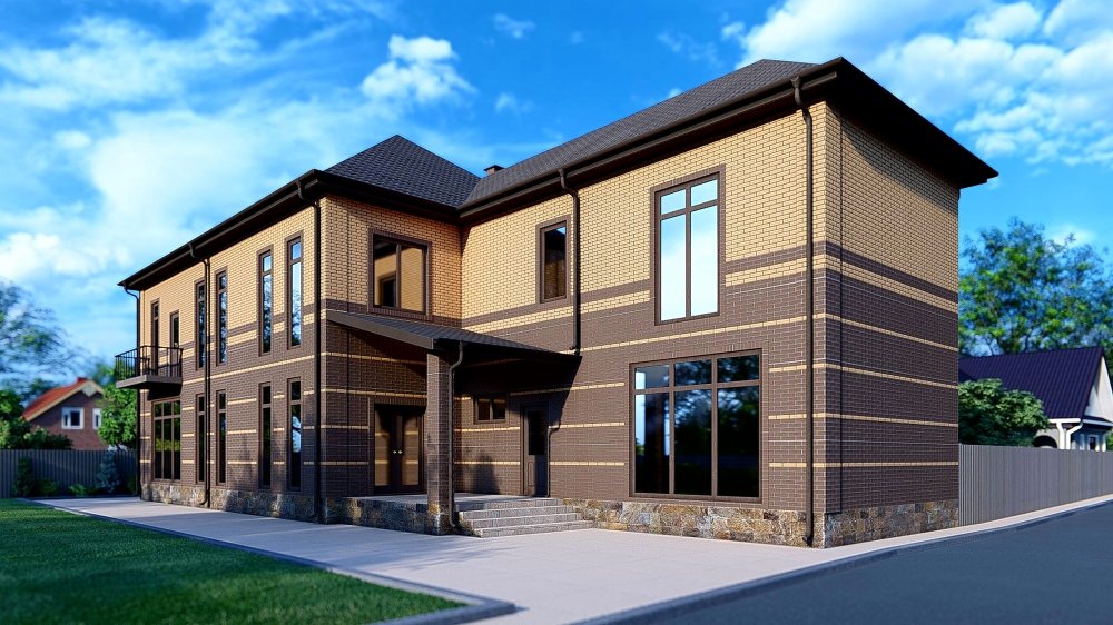 Проект дома из кирпича «Колорадо»