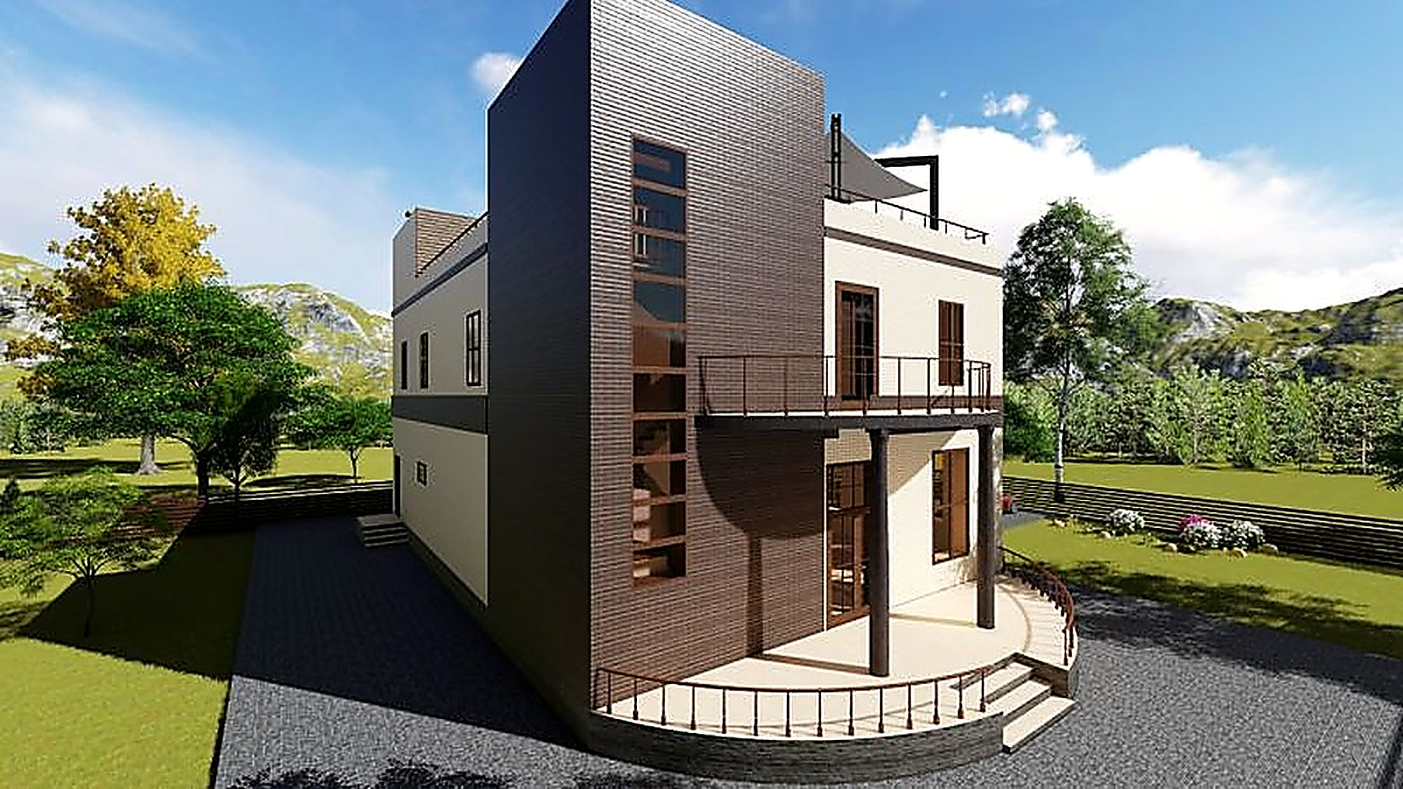 Проект дома из кирпича «Мармарис»