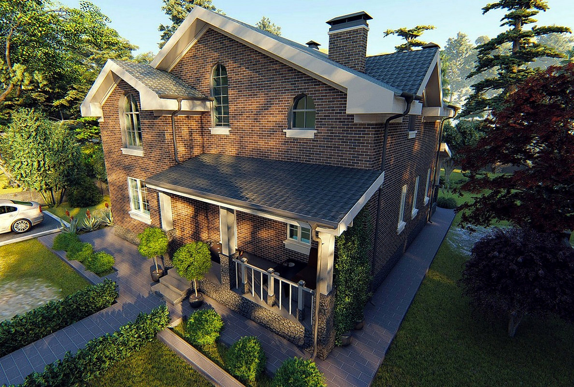Проект дома из кирпича «Gessen»