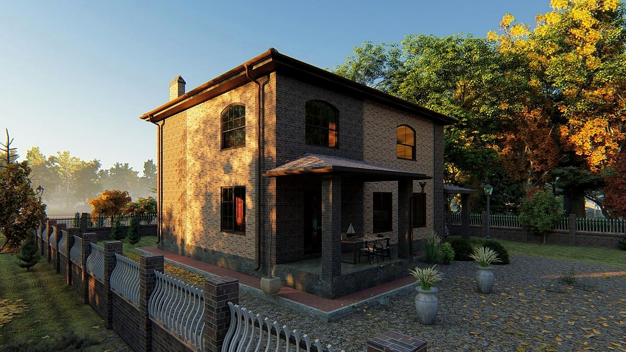 Проект дома из кирпича «Chester»