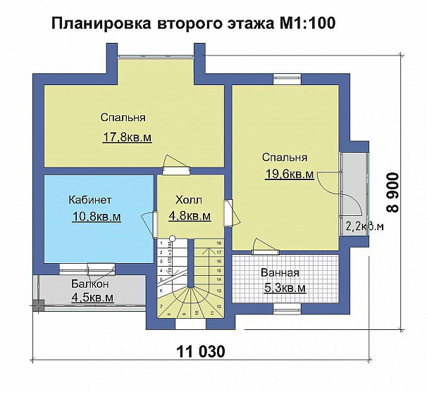 Проект дома из кирпича «Порто»