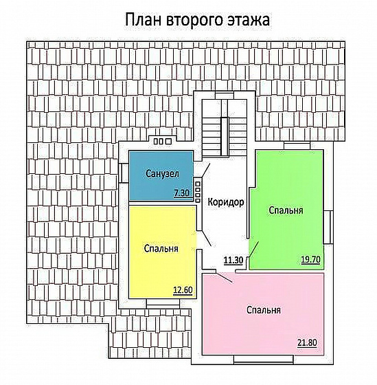 Проект дома из кирпича «Марсель»