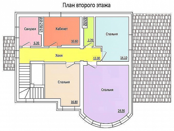 Проект дома из кирпича «Тироль Плюс»