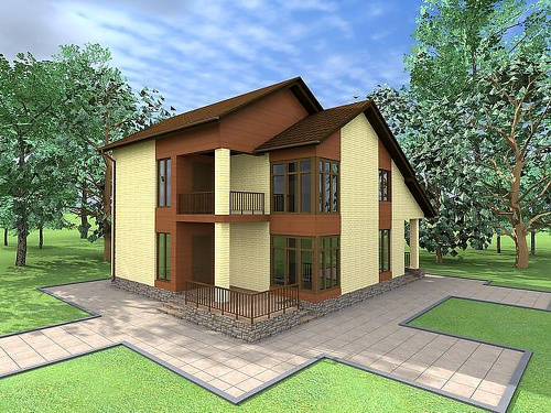 Проект дома из кирпича «Бавария»
