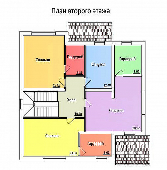 Проект дома из кирпича «Рейн»