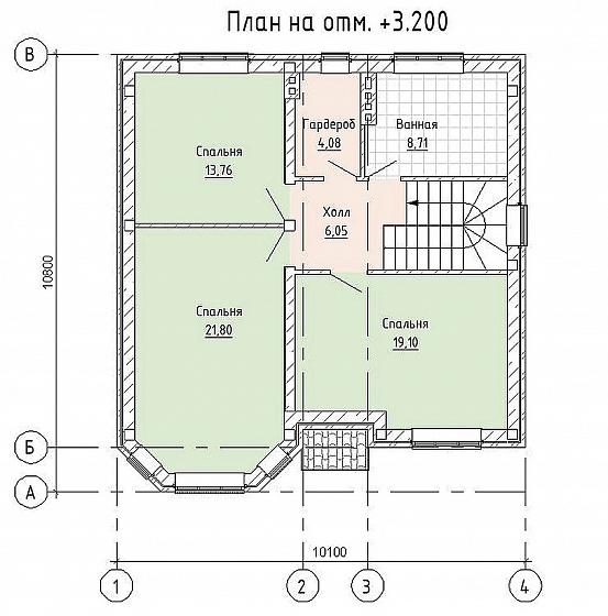 Проект дома из кирпича «Gamburg»