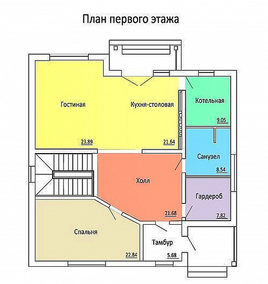 Проект дома из кирпича «Рейн»
