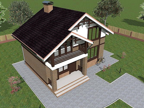 Проект дома из кирпича «Вальбург»