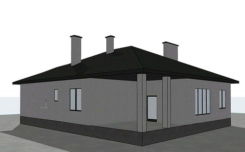 Проект дома из кирпича «Ноттинг»
