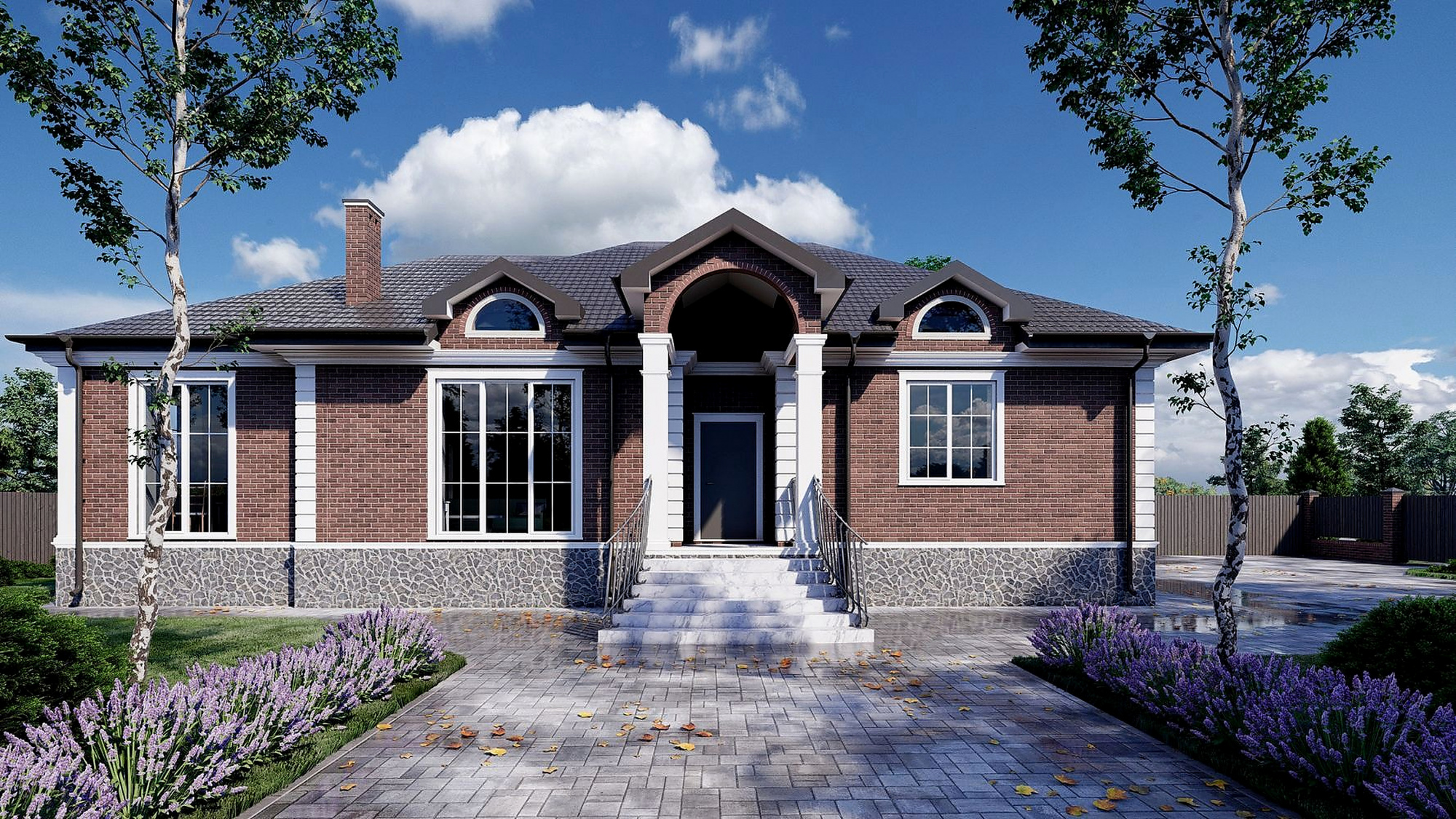 Проект дома из кирпича «Masselburg»