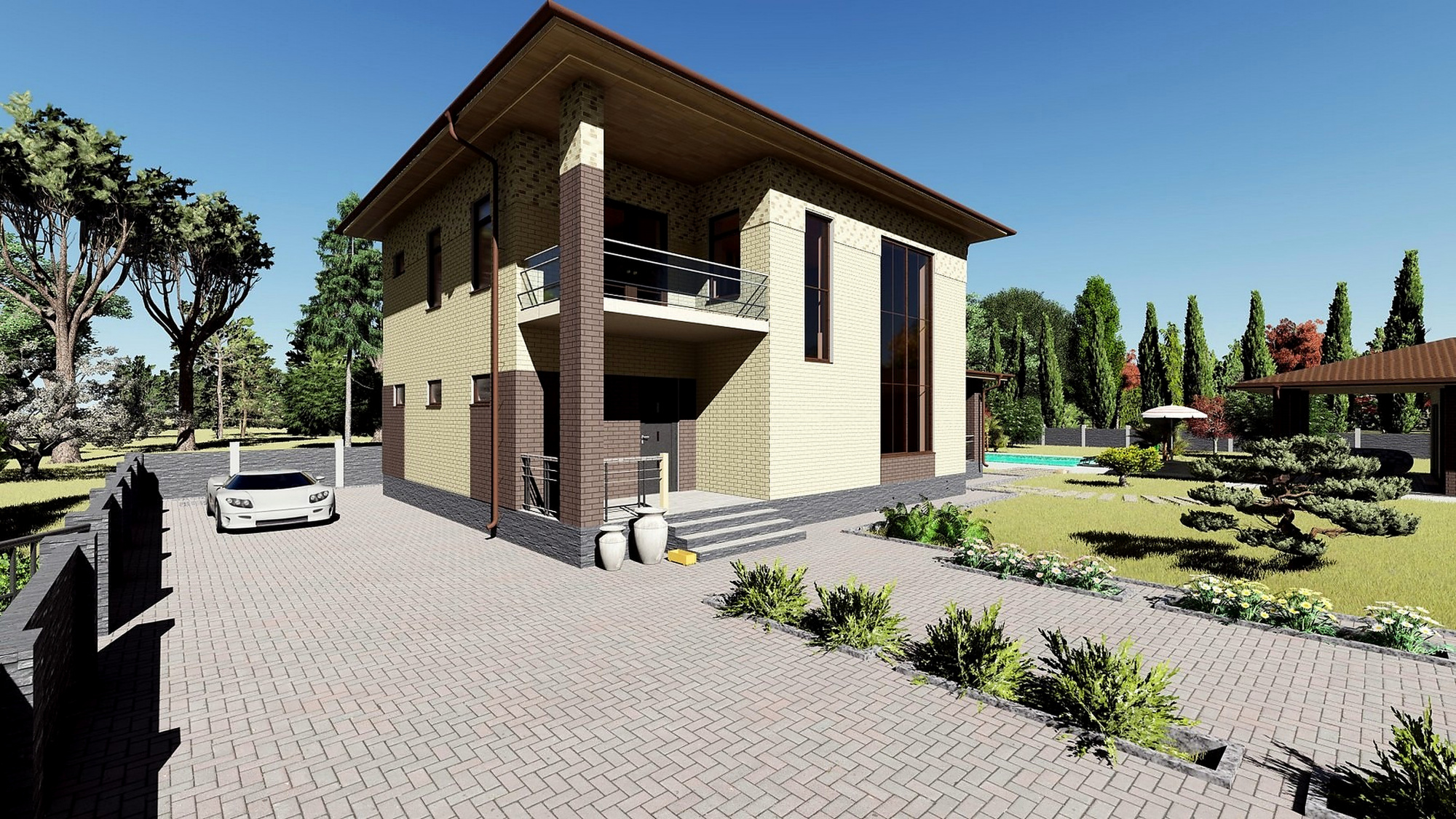 Проект дома из кирпича «Brayton»